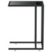 Masă laterală de calculator negru 50x35x65 cm sticlă securizată - WALTI WALTI