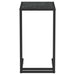 Masă laterală de calculator negru marmură 50x35x65 cm sticlă - WALTI WALTI