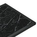 Masă laterală de calculator negru marmură 50x35x65 cm sticlă - WALTI WALTI
