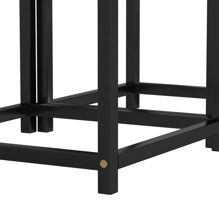 Mese de ceai, 2 buc., negru, MDF - WALTI WALTI