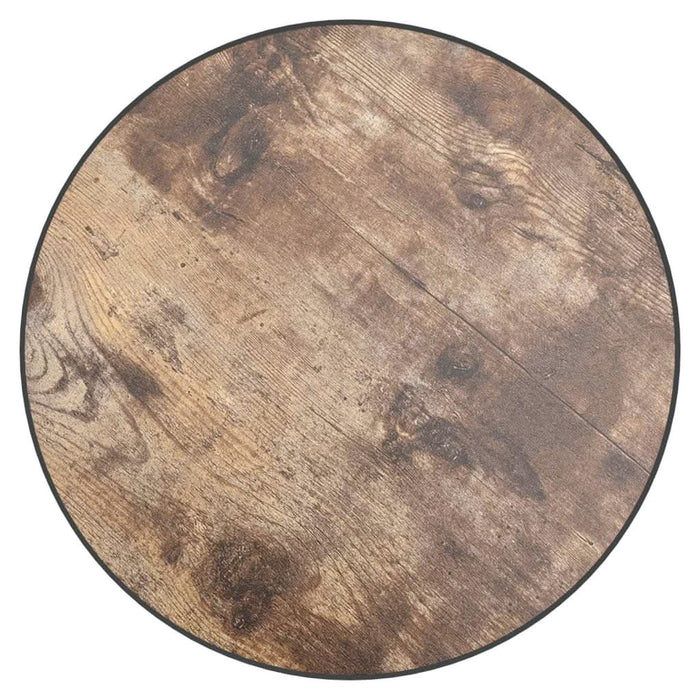 Masă de ceai, negru și galben, Ø35 cm, MDF - WALTI WALTI