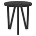 Masă de ceai, negru, Ø35 cm, MDF - WALTI WALTI