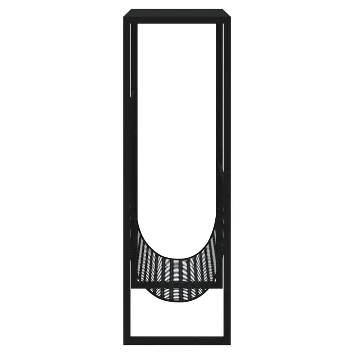Raft de reviste, negru, 35x15x45 cm, oțel - WALTI WALTI