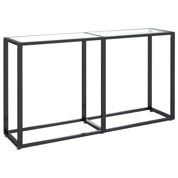 Masă consolă, transparent, 140x35x75,5 cm, sticlă securizată - WALTI WALTI