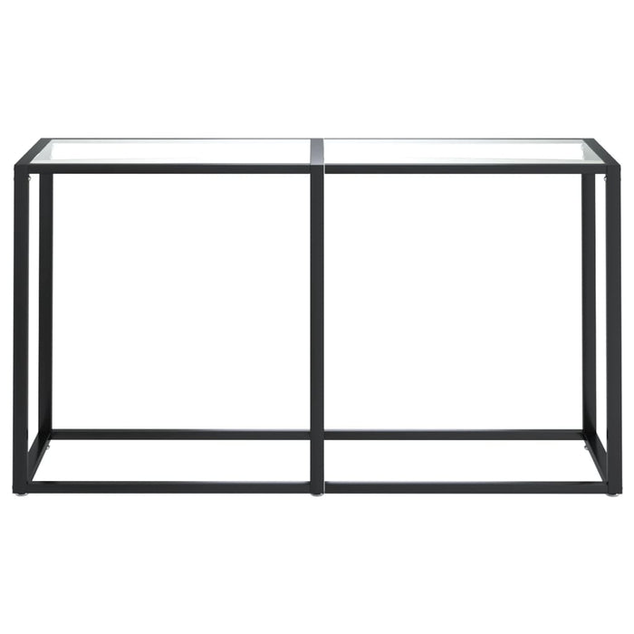 Masă consolă, transparent, 140x35x75,5 cm, sticlă securizată - WALTI WALTI