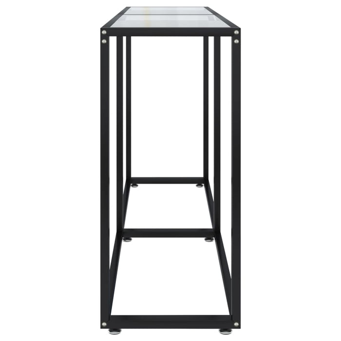 Masă consolă, transparent, 140x35x75,5 cm, sticlă securizată - WALTI WALTI