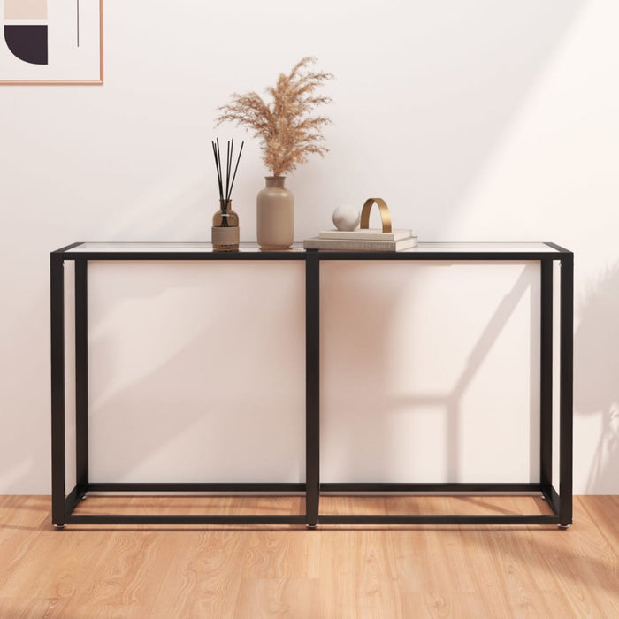 Masă consolă, transparent, 140x35x75,5 cm, sticlă securizată - WALTI WALTI