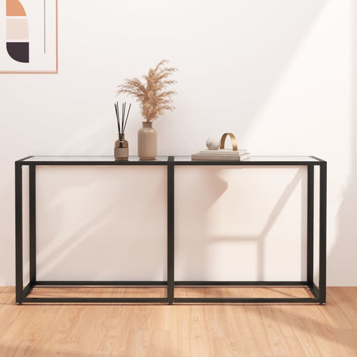 Masă consolă, transparent, 160x35x75,5 cm, sticlă securizată - WALTI WALTI