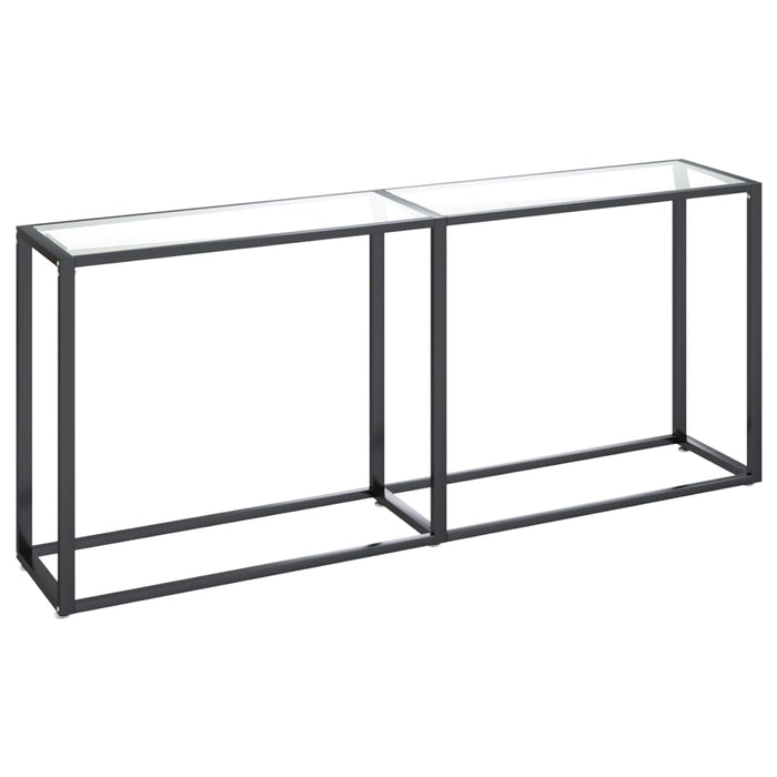 Masă consolă, transparent, 180x35x75,5 cm, sticlă securizată - WALTI WALTI