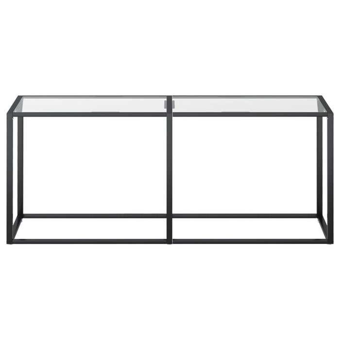 Masă consolă, transparent, 180x35x75,5 cm, sticlă securizată - WALTI WALTI