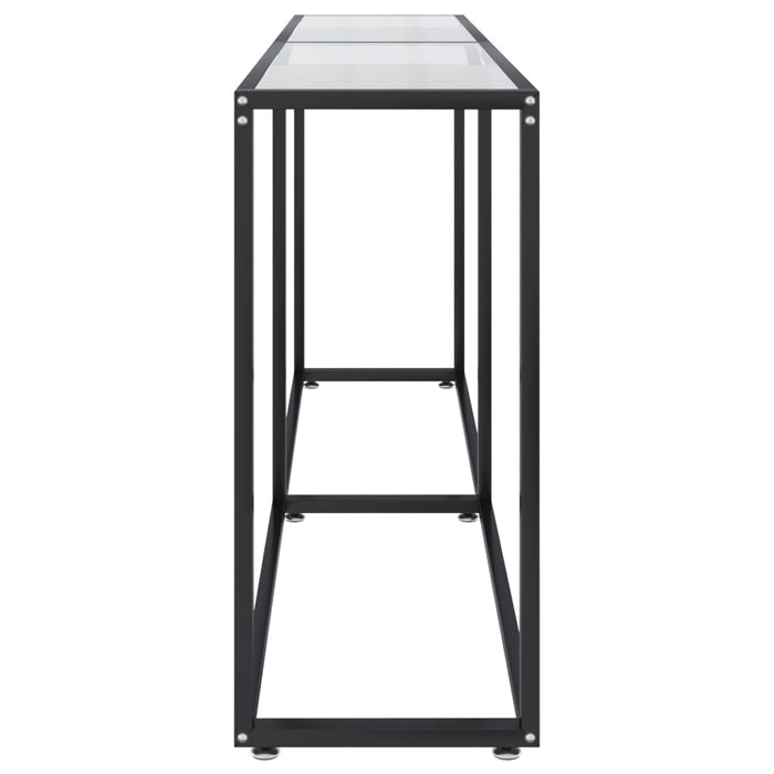 Masă consolă, transparent, 180x35x75,5 cm, sticlă securizată - WALTI WALTI