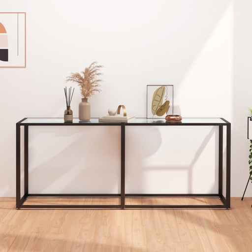 Masă consolă, transparent, 180x35x75,5 cm, sticlă securizată - WALTI WALTI