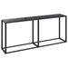 Masă consolă, negru, 180x35x75,5 cm, sticlă securizată - WALTI WALTI