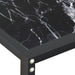 Masă consolă, negru marmură, 180x35x75,5 cm, sticlă securizată - WALTI WALTI