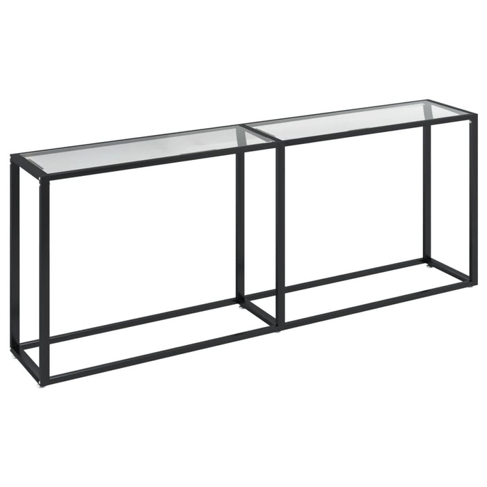 Masă consolă, transparent, 200x35x75,5 cm, sticlă securizată - WALTI WALTI