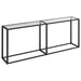 Masă consolă, transparent, 200x35x75,5 cm, sticlă securizată - WALTI WALTI