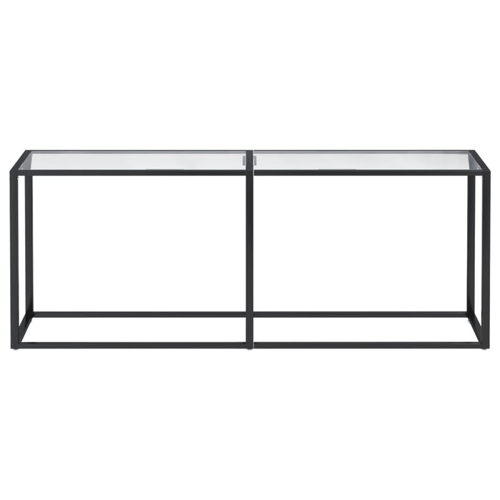 Masă consolă, transparent, 200x35x75,5 cm, sticlă securizată - WALTI WALTI
