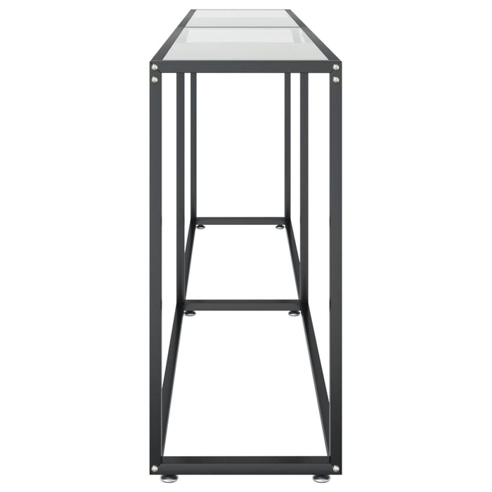Masă consolă, transparent, 200x35x75,5 cm, sticlă securizată - WALTI WALTI