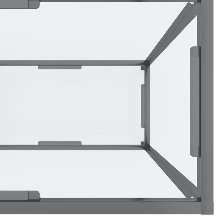 Masă consolă, transparent, 140x35x75,5 cm, sticlă securizată - WALTI WALTI