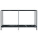 Masă consolă, negru, 140x35x75,5 cm, sticlă securizată - WALTI WALTI