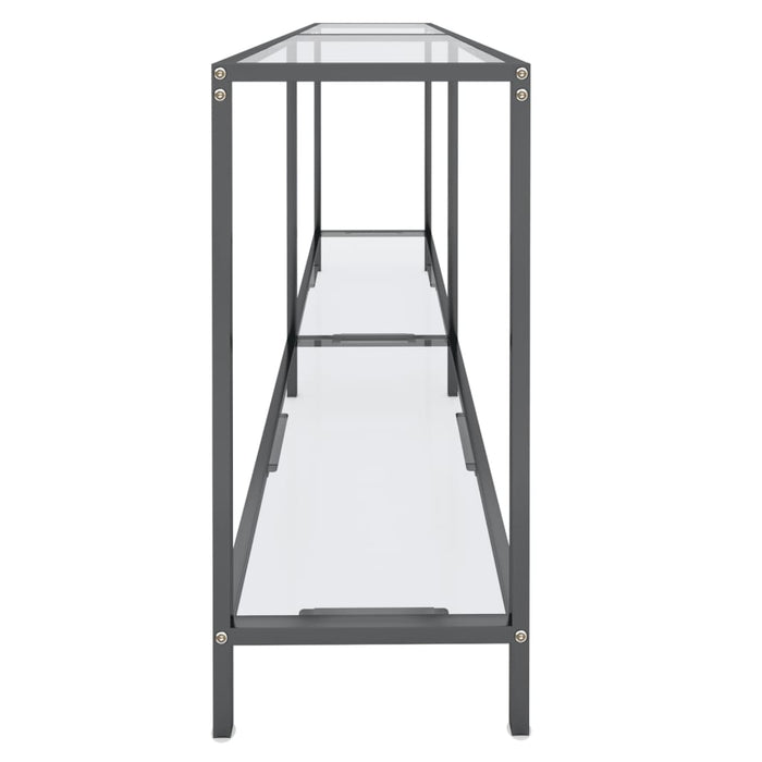 Masă consolă, transparent, 160x35x75,5 cm, sticlă securizată - WALTI WALTI