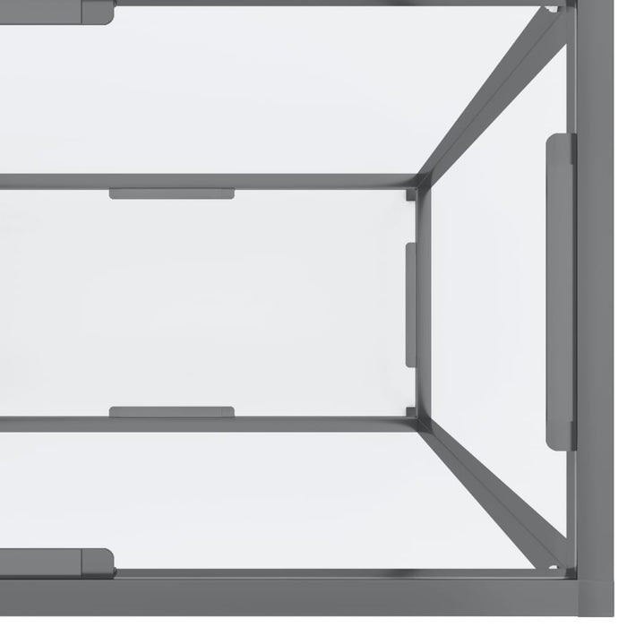 Masă consolă, transparent, 160x35x75,5 cm, sticlă securizată - WALTI WALTI