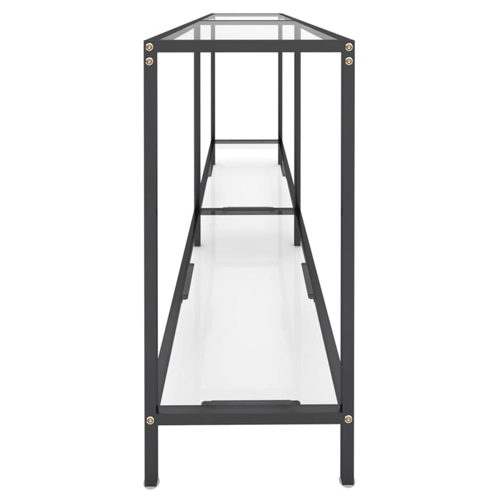 Masă consolă, transparent, 180x35x75,5 cm, sticlă securizată - WALTI WALTI