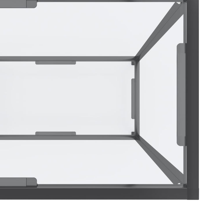 Masă consolă, transparent, 180x35x75,5 cm, sticlă securizată - WALTI WALTI