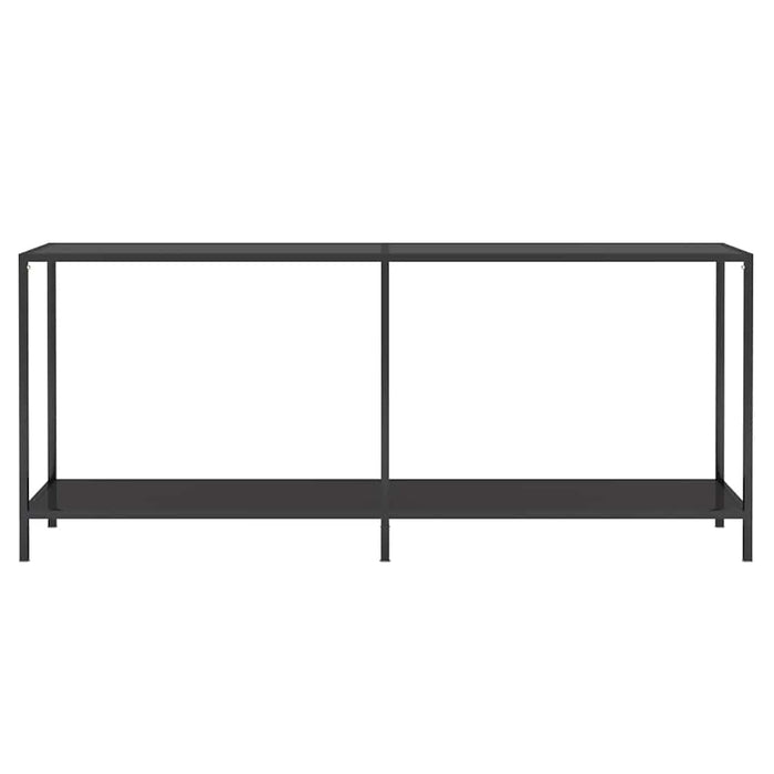 Masă consolă,negru, 180x35x75,5 cm, sticlă securizată - WALTI WALTI