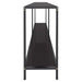 Masă consolă,negru, 180x35x75,5 cm, sticlă securizată - WALTI WALTI