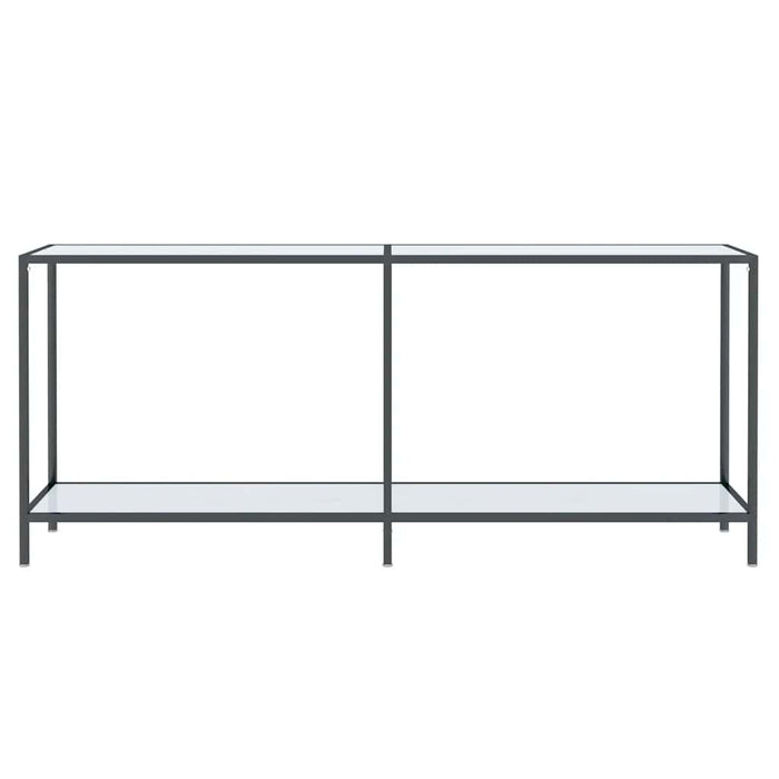 Masă consolă,alb, 180x35x75,5 cm, sticlă securizată - WALTI WALTI