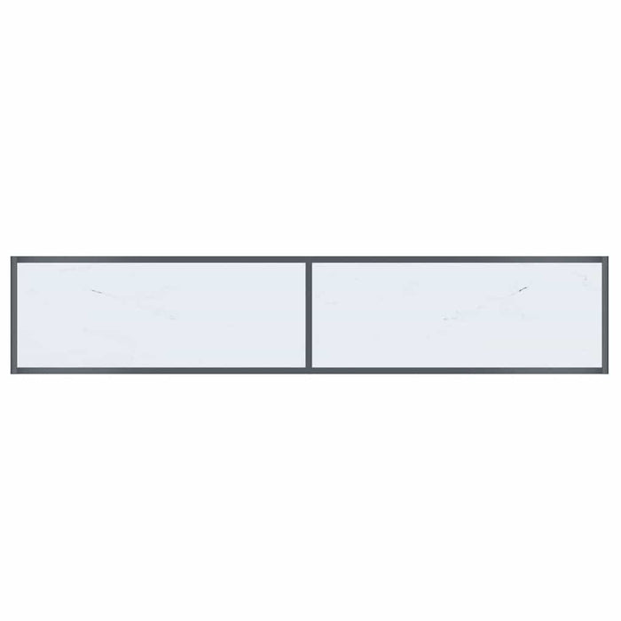Masă consolă,alb, 180x35x75,5 cm, sticlă securizată - WALTI WALTI