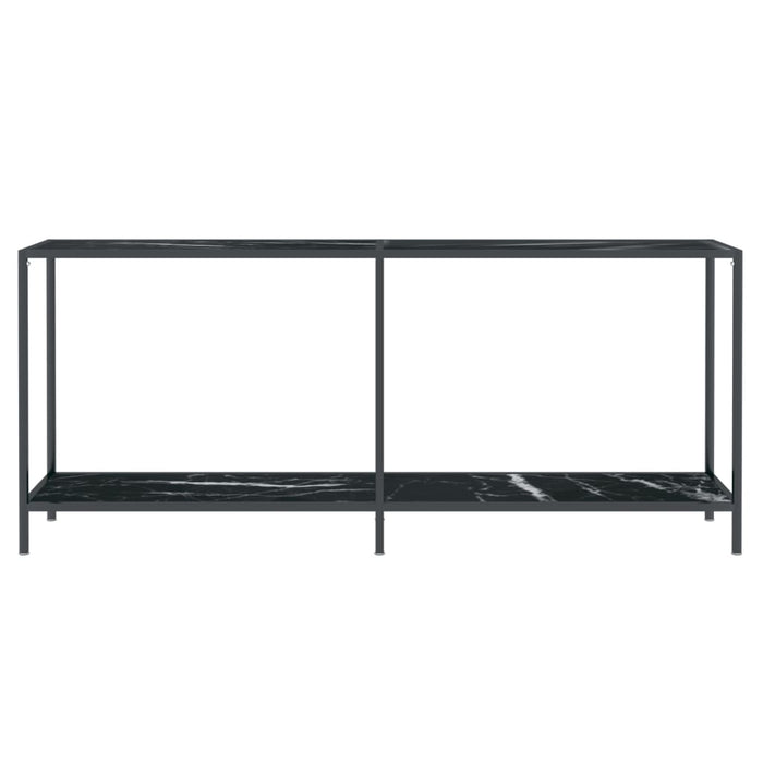 Masă consolă,negru, 180x35x75,5 cm, sticlă securizată - WALTI WALTI