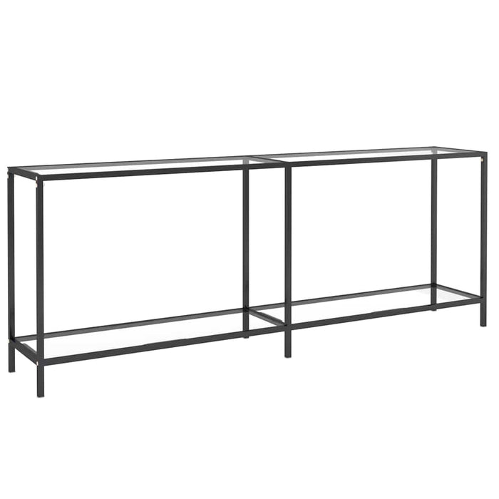 Masă consolă, transparent, 200x35x75,5 cm, sticlă securizată WALTI