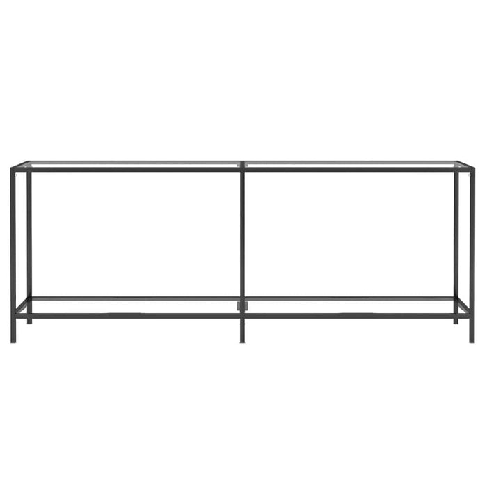 Masă consolă, transparent, 200x35x75,5 cm, sticlă securizată WALTI