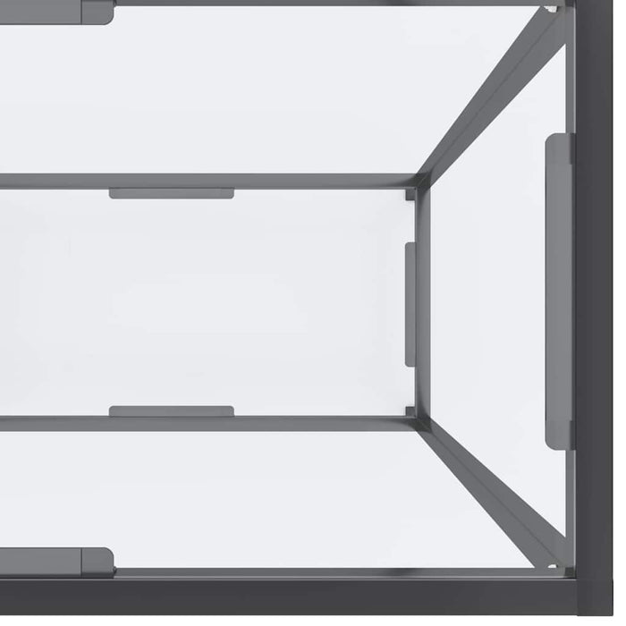 Masă consolă, transparent, 200x35x75,5 cm, sticlă securizată WALTI