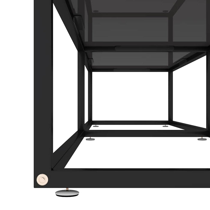 Comodă TV, negru, 180x40x40,5 cm, sticlă securizată - WALTI WALTI