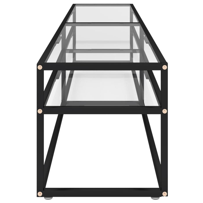 Comodă TV, transparent, 200x40x40,5 cm, sticlă securizată - WALTI WALTI