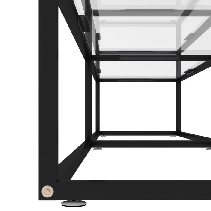 Comodă TV, transparent, 200x40x40,5 cm, sticlă securizată - WALTI WALTI