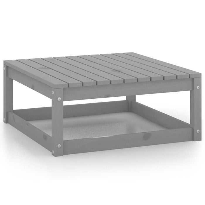 Set mobilier de grădină, 5 piese, gri, lemn masiv de pin WALTI