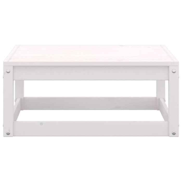 Set mobilier de grădină, 4 piese, alb, lemn masiv de pin WALTI