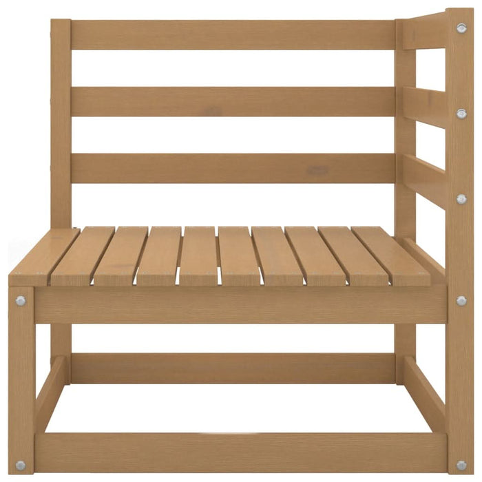 Set mobilier de grădină, 8 piese, maro miere, lemn masiv de pin - WALTI WALTI