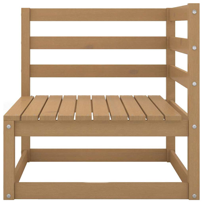 Set mobilier de grădină, 9 piese, maro miere, lemn masiv pin WALTI