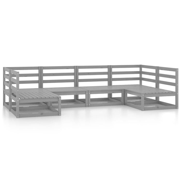 Set mobilier de grădină, 6 piese, lemn masiv de pin WALTI