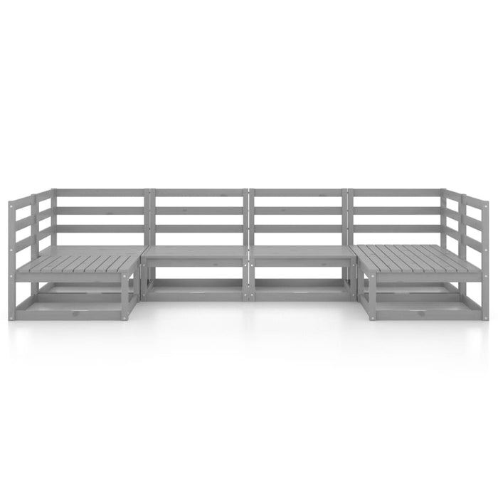 Set mobilier de grădină, 6 piese, lemn masiv de pin WALTI