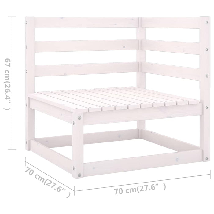 Set mobilier de grădină, 10 piese, lemn masiv de pin WALTI