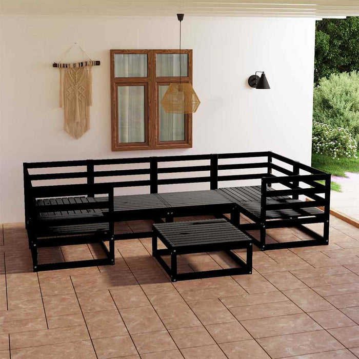 Set mobilier de grădină, 7 piese, lemn masiv de pin WALTI