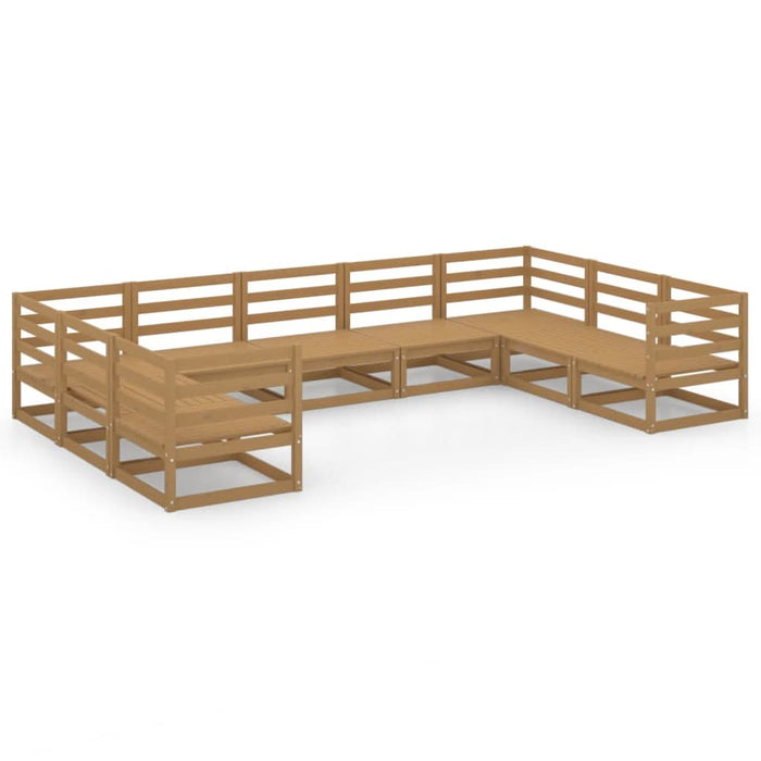 Set mobilier de grădină, 9 piese, lemn masiv de pin - WALTI WALTI