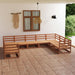 Set mobilier de grădină, 9 piese, lemn masiv de pin - WALTI WALTI