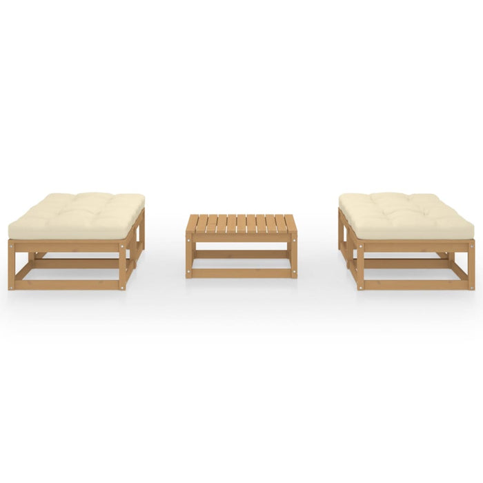 Set mobilier de grădină cu perne, 5 piese, lemn masiv de pin - WALTI WALTI